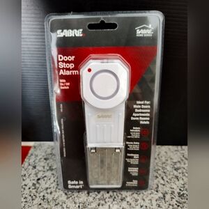 Sabre Security Door Stop Security Alarm w/120 db Siren For Home OR Travel. New.